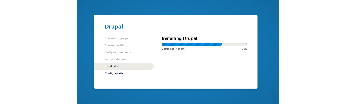 Drupal Install Banner