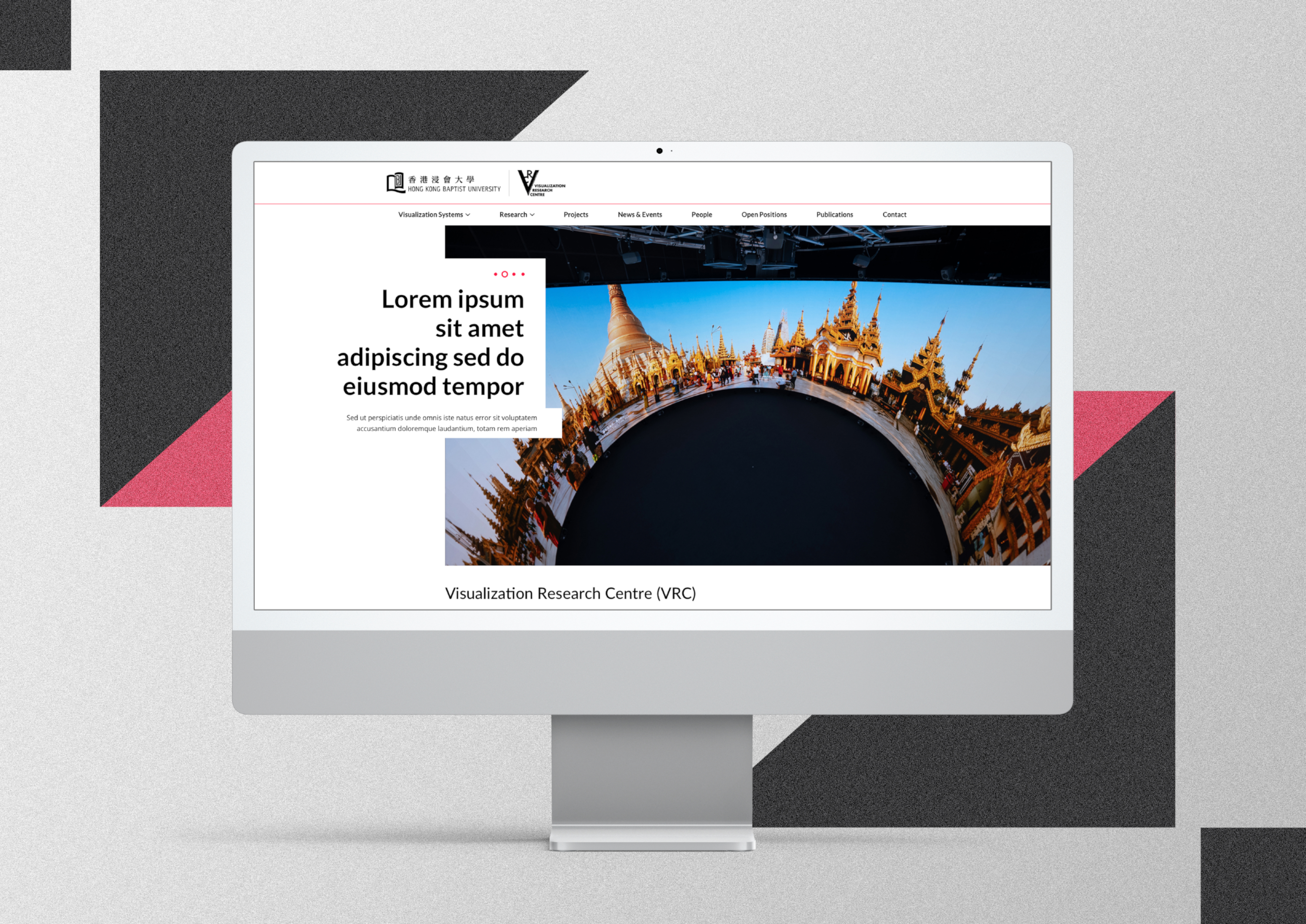 Website on laptop