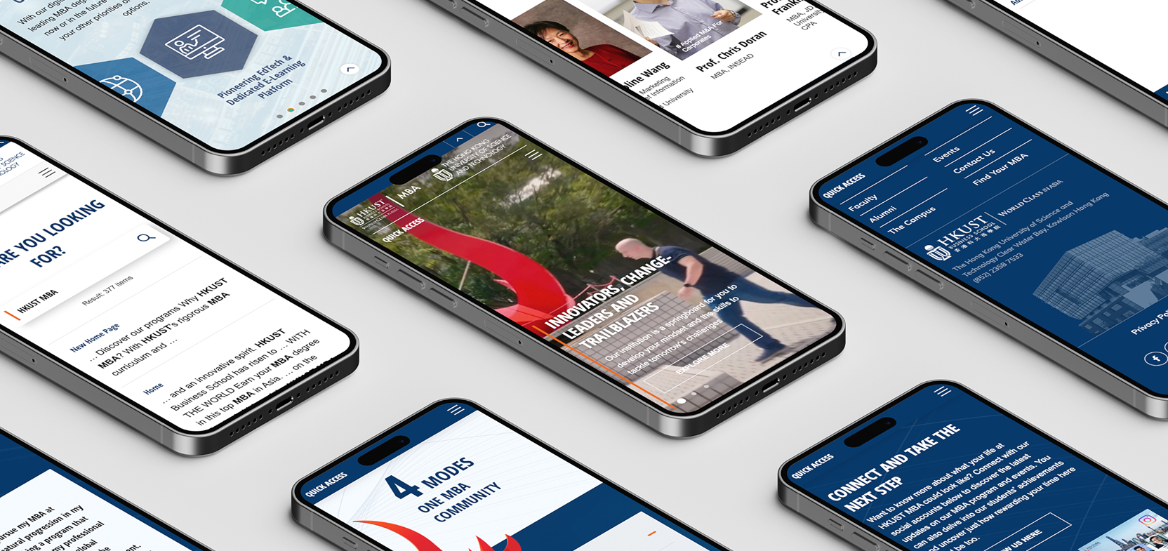 Phones with university websites